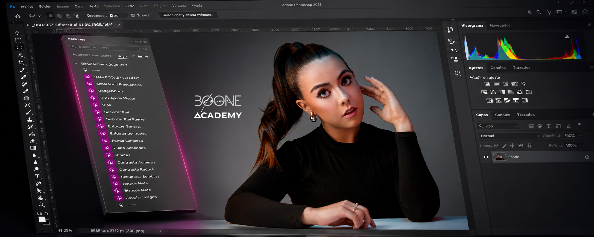 Dani Boone Portrait 2026 para Photoshop